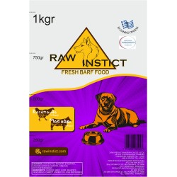 Raw instict με κοτόπουλο και μοσχάρι 1kgr
