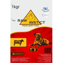 Raw instict με μοσχάρι 1kgr