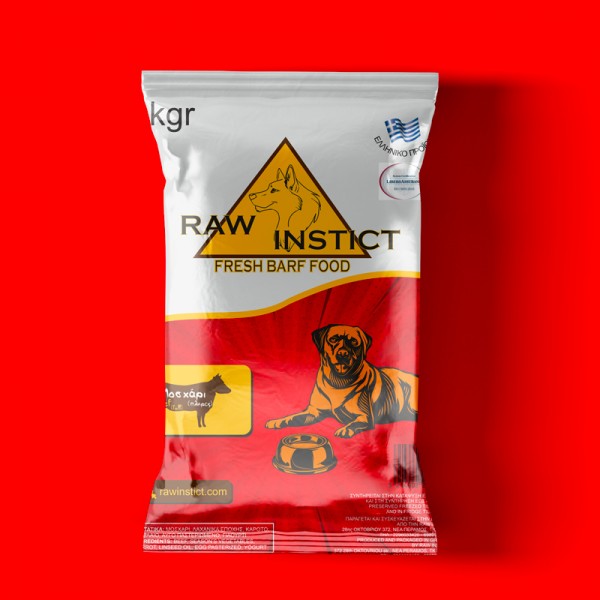 Raw instict με μοσχάρι 1kgr
