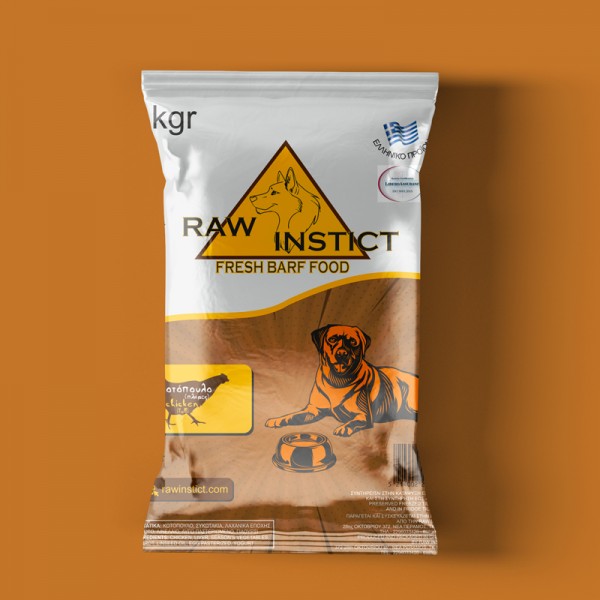 Raw instict με κοτόπουλο πλήρες 1kgr