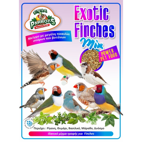 EVIA PARROTS Εxotic finches mix 800gr