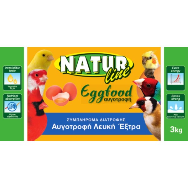 NATURline Αυγοτροφή Λευκή EXTRA μέτρια 15kg