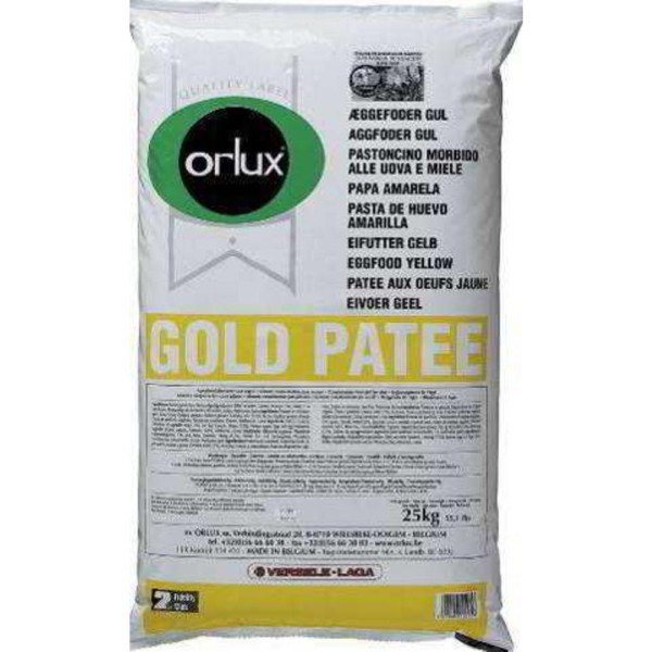 ORLUX Gold Pate Αυγοτροφή με μέλι Κίτρινα καναρίνια 25kg