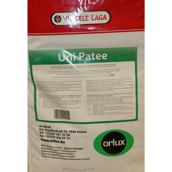 Orlux Uni Patee για Αηδόνια 25kg