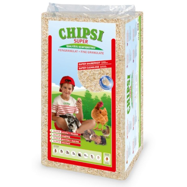 Υπόστρωμα κλουβιών CHIPSI (TIERWOHL) SUPER 24Kg